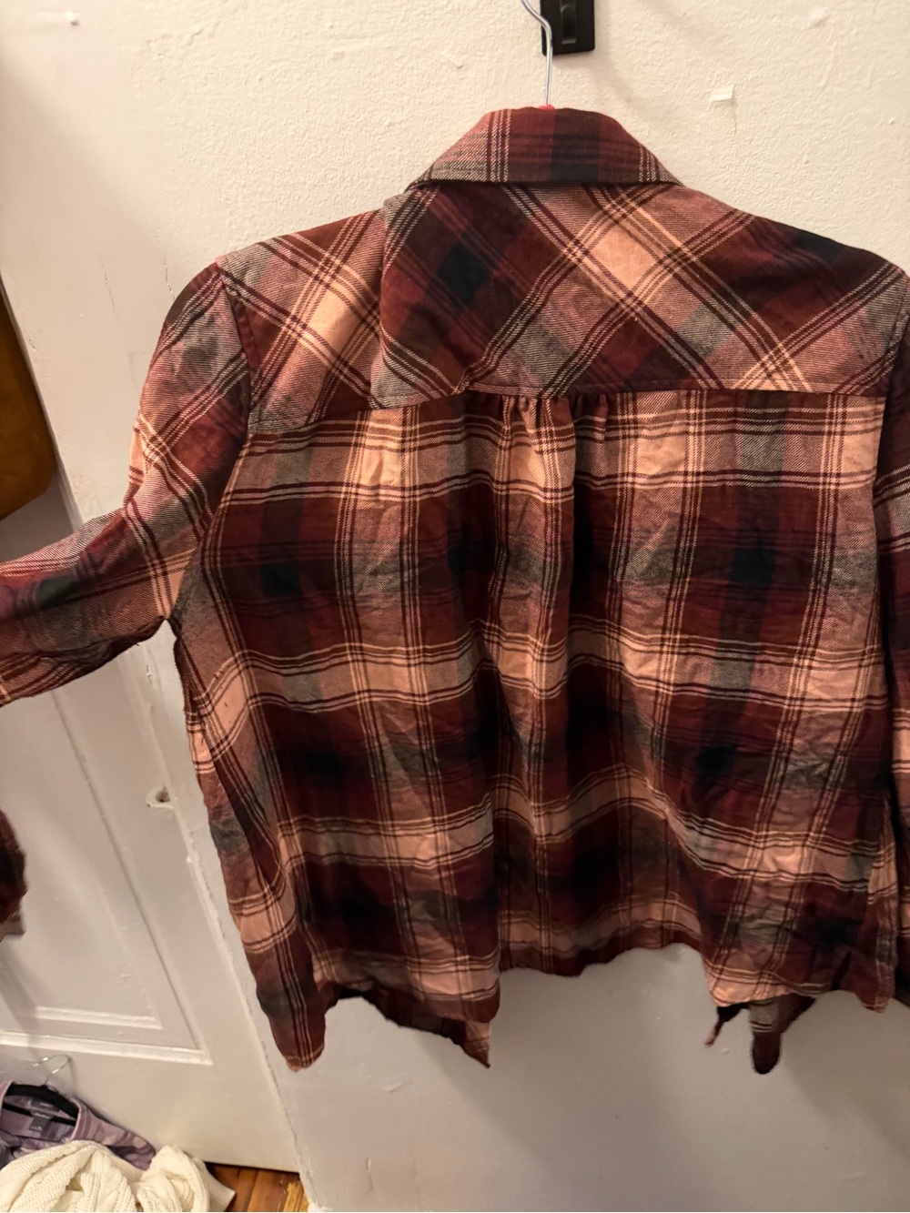 Westbound Burgundy Pink Plaid Button Down Shirt Women’s XL - Picture 4 of 5